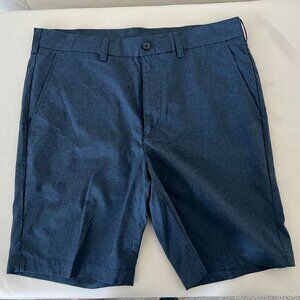 PGA TOUR Men's 33 Flat Front Golf Shorts Navy Blue